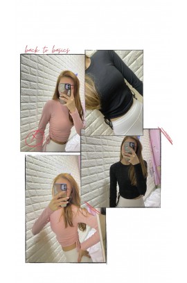Friday's Vibes Flower String Ribbed Top (3色)