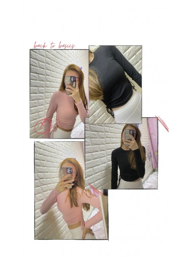 Friday's Vibes Flower String Ribbed Top (3色)