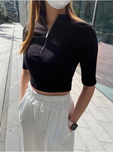 Friday's Vibes Awesome Slim Crop Top (2色)