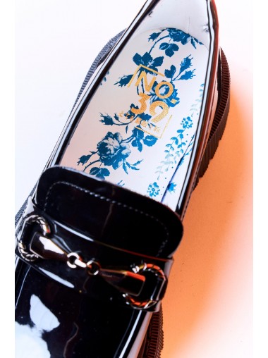 [人氣日系小皮鞋] No.39 -  Dark Shiny Loafers 39S1